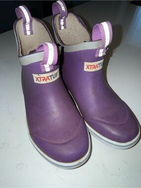 Xtratuf Kids Purple Slip-On Rain Boots size 13